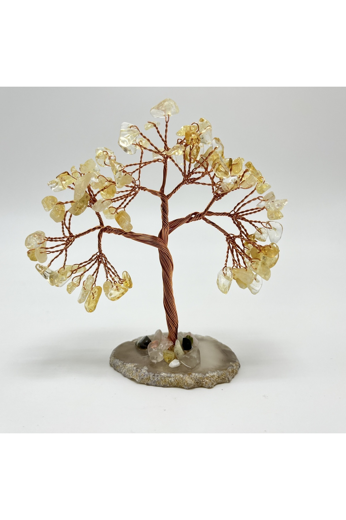 Citrine - Agate Natural Stone Tree