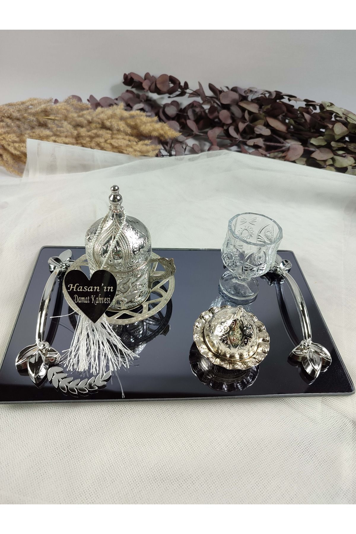 Basic Creation-SMOKED DOUBLE PROMISE TABLE PEARL SET ENGAGEMENT TABLE WANT TABLE 4