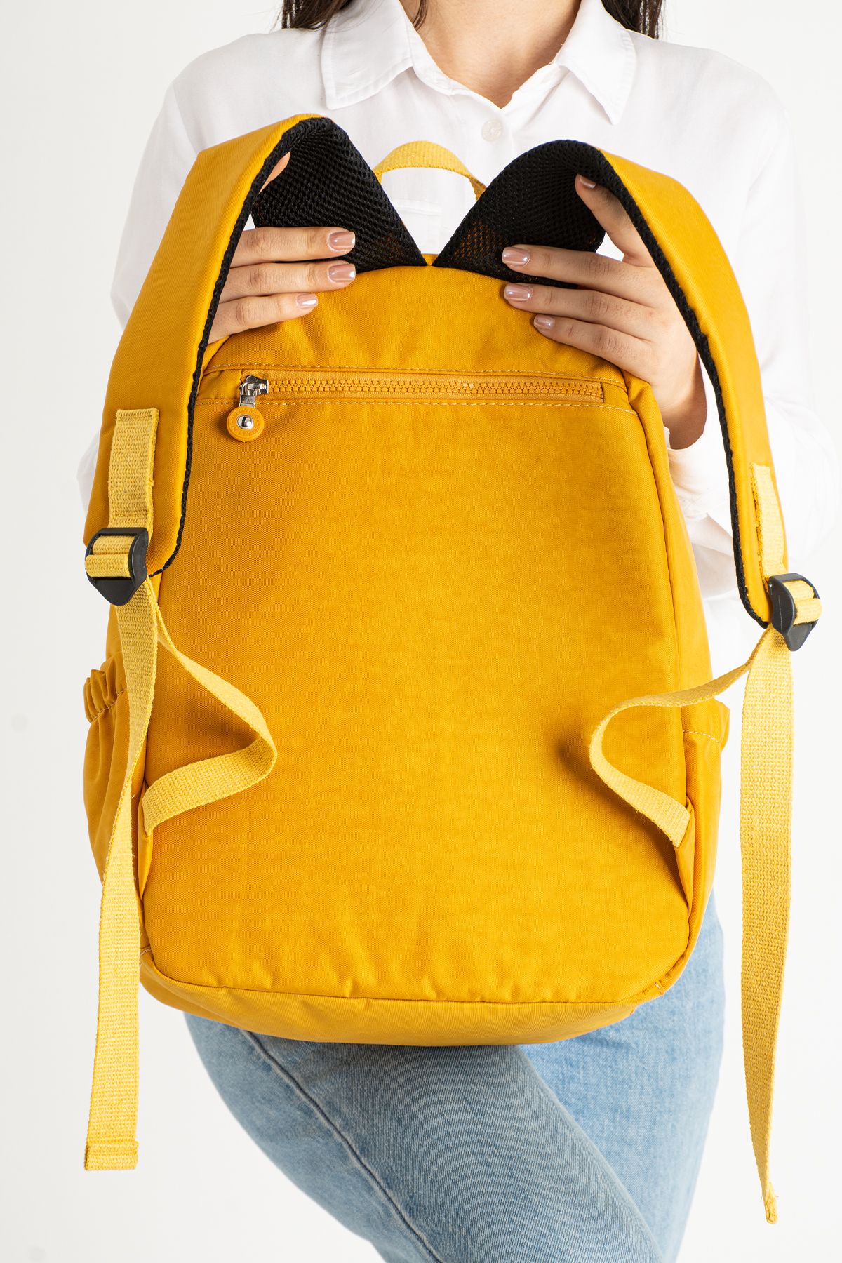 RKY SERENITY-Mega Water Resistant Clinker Fabric Large Size School Backpack Suitable for Daily Laptop and Sports Use 3