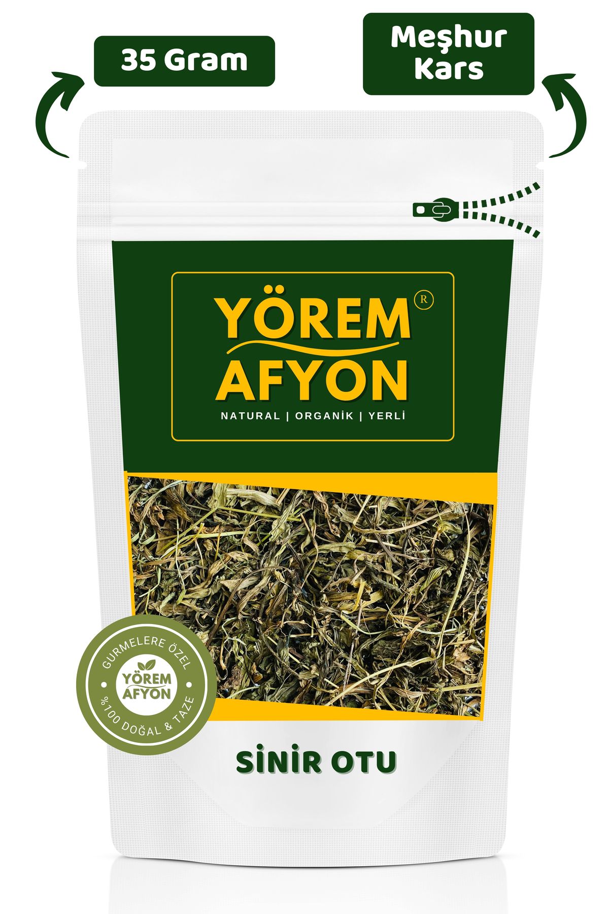 Gülçehre Yörem Afyon Meşhur Kars Dağ Eteklerinden Toplanmış Sinir Otu, Damar Otu, Yara Otu {plantago} | 35gr.