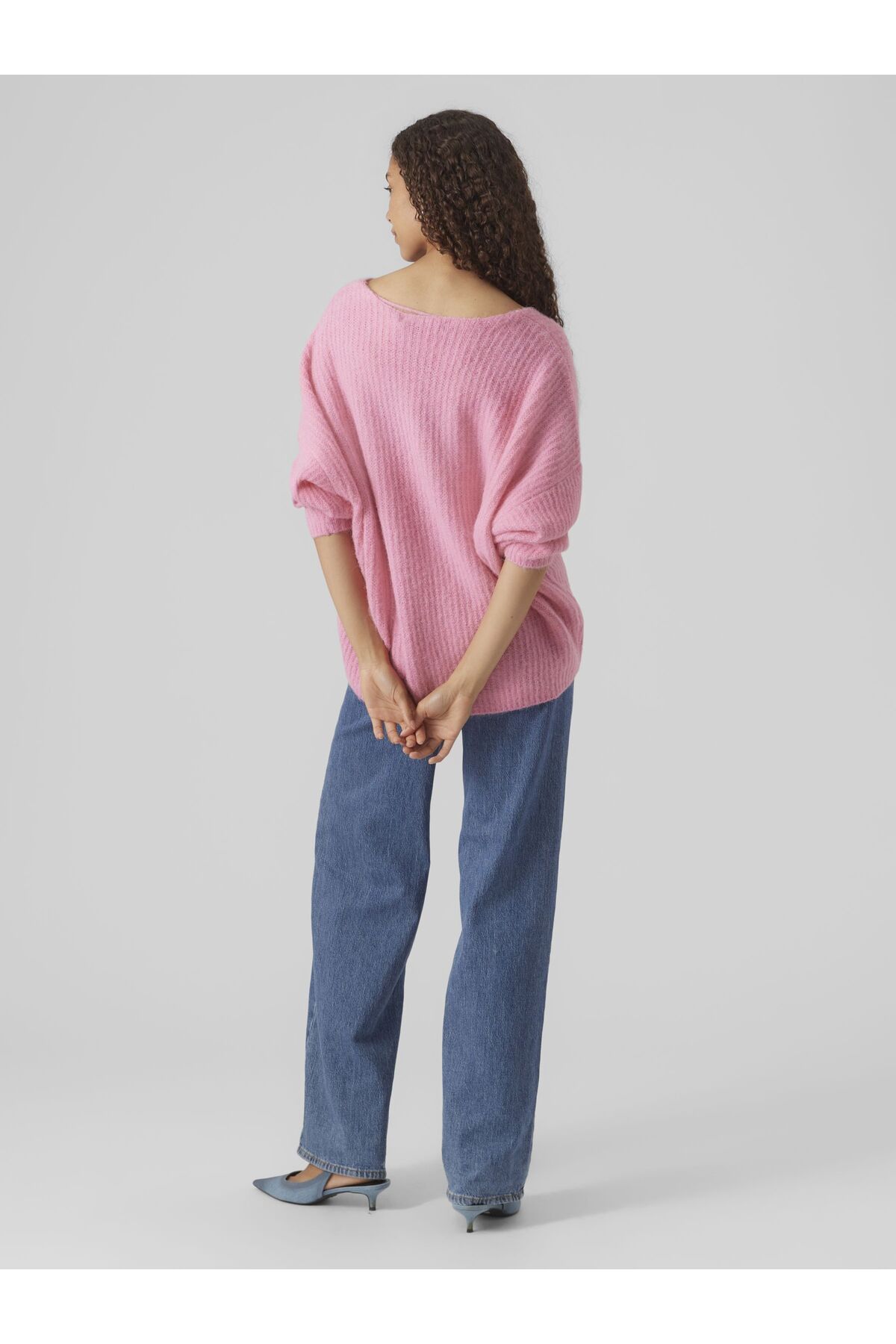 Vero Moda-Strickpullover VMJULIE 7/8 V YAKA BLUZ GA REP EXC 3