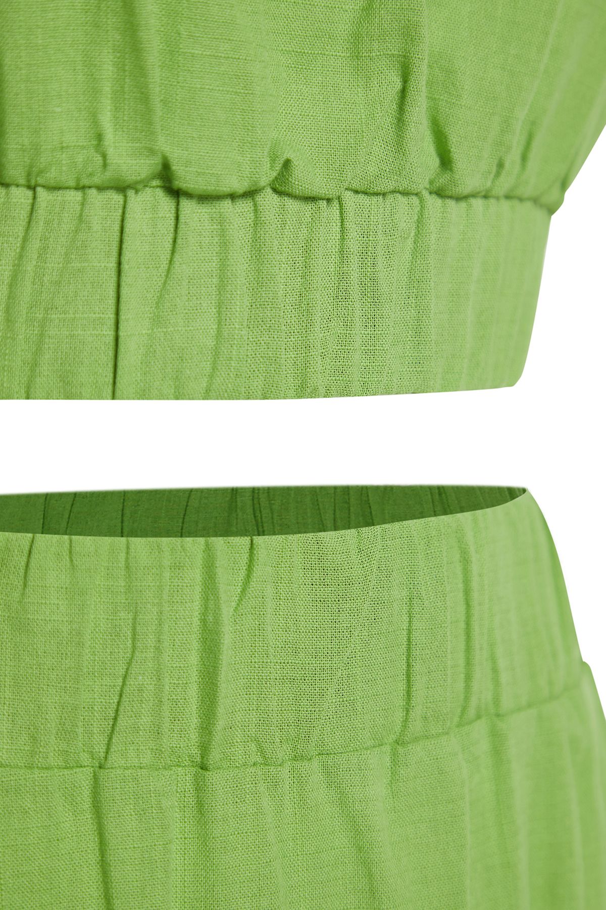 Trendyol Collection-One Shoulder Green Blouse and Skirt Beach Set - Tbess24Au00037 8