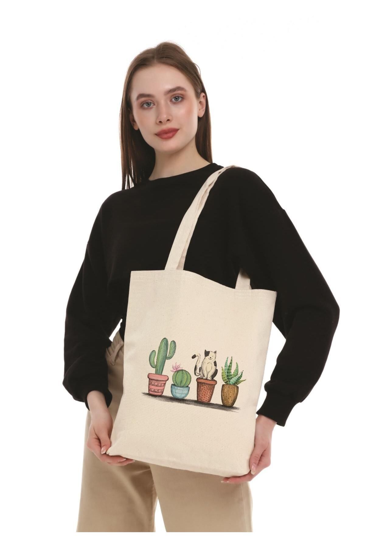 Cactus canvas bag discount