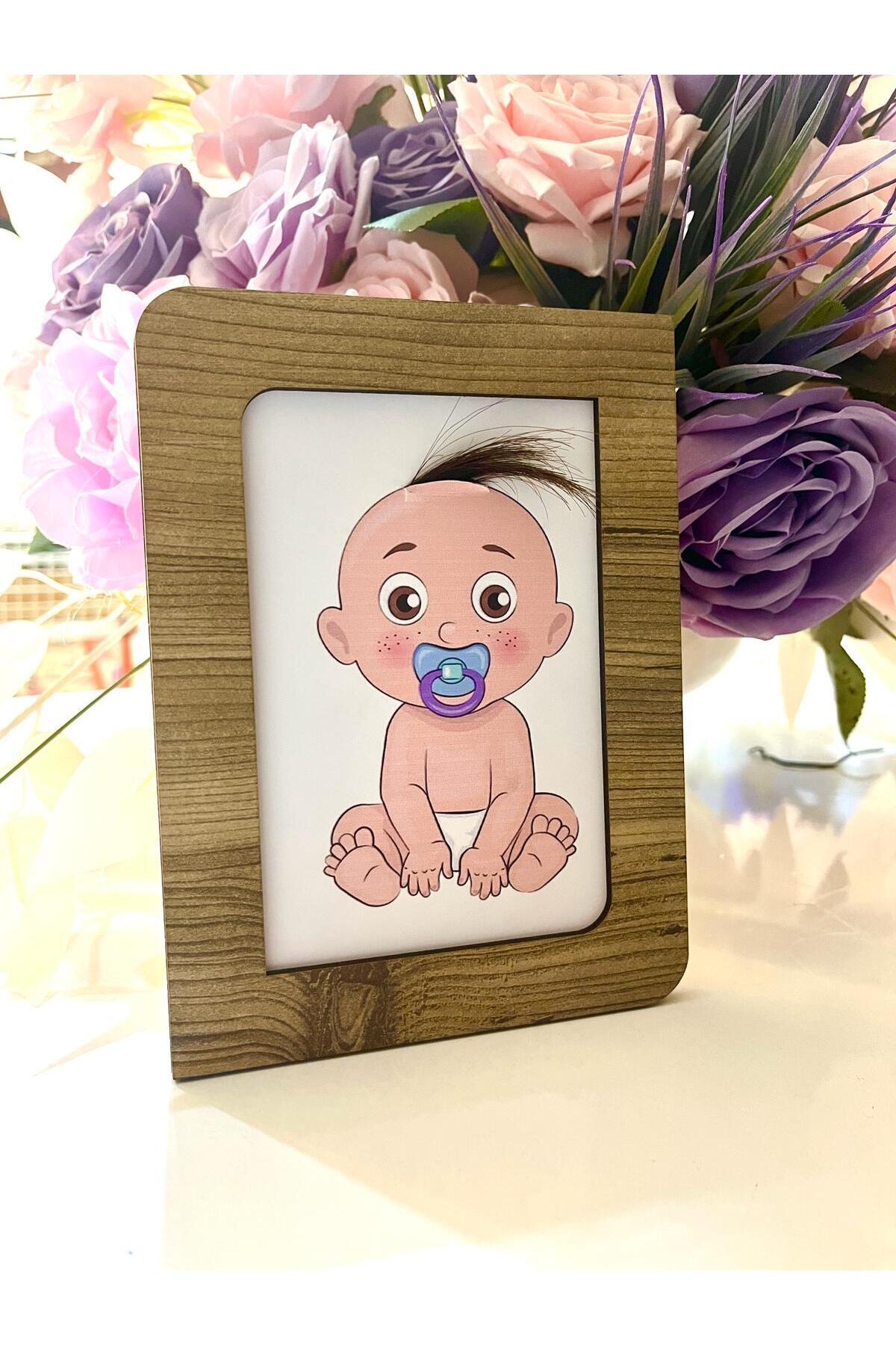 samsunlazer Bebek Saç Çerçevesi Bebek anı çerçevesi ilk saçım çerçevesi fotoğrafı 3 (önizleme)