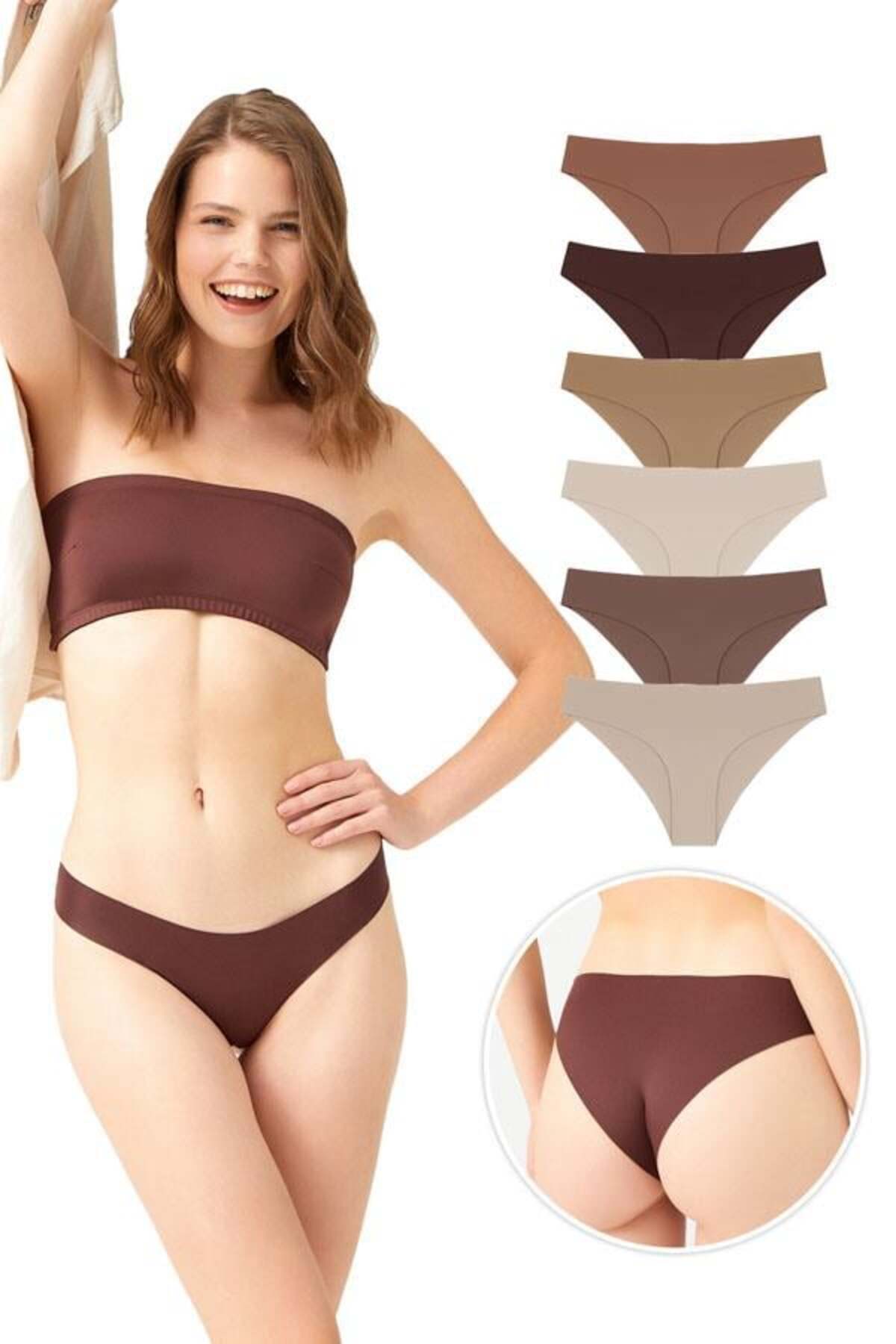 Cottonhill Lézerrel vágott női bikini bugyi 6 db