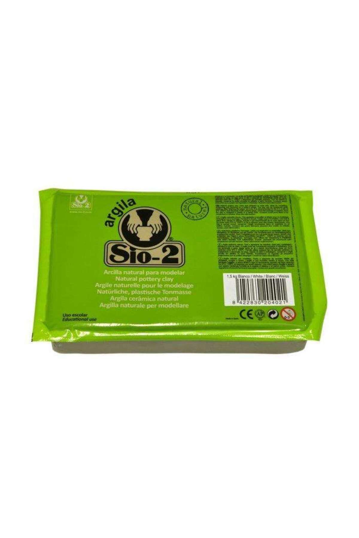 Sio 2-Sio2 Argila Pottery Clay White 1.5 kg 1