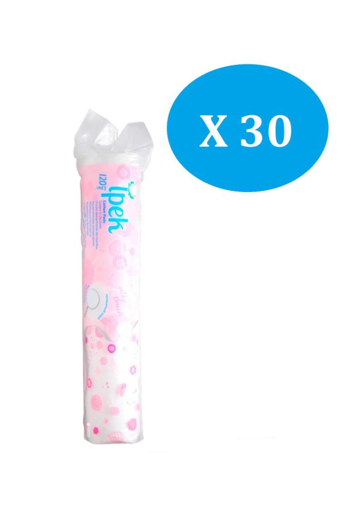 İpek I?pek Makyaj Temizleme Pedi 120 Li X 30 Adet-1 Koli? Disk Pamuk