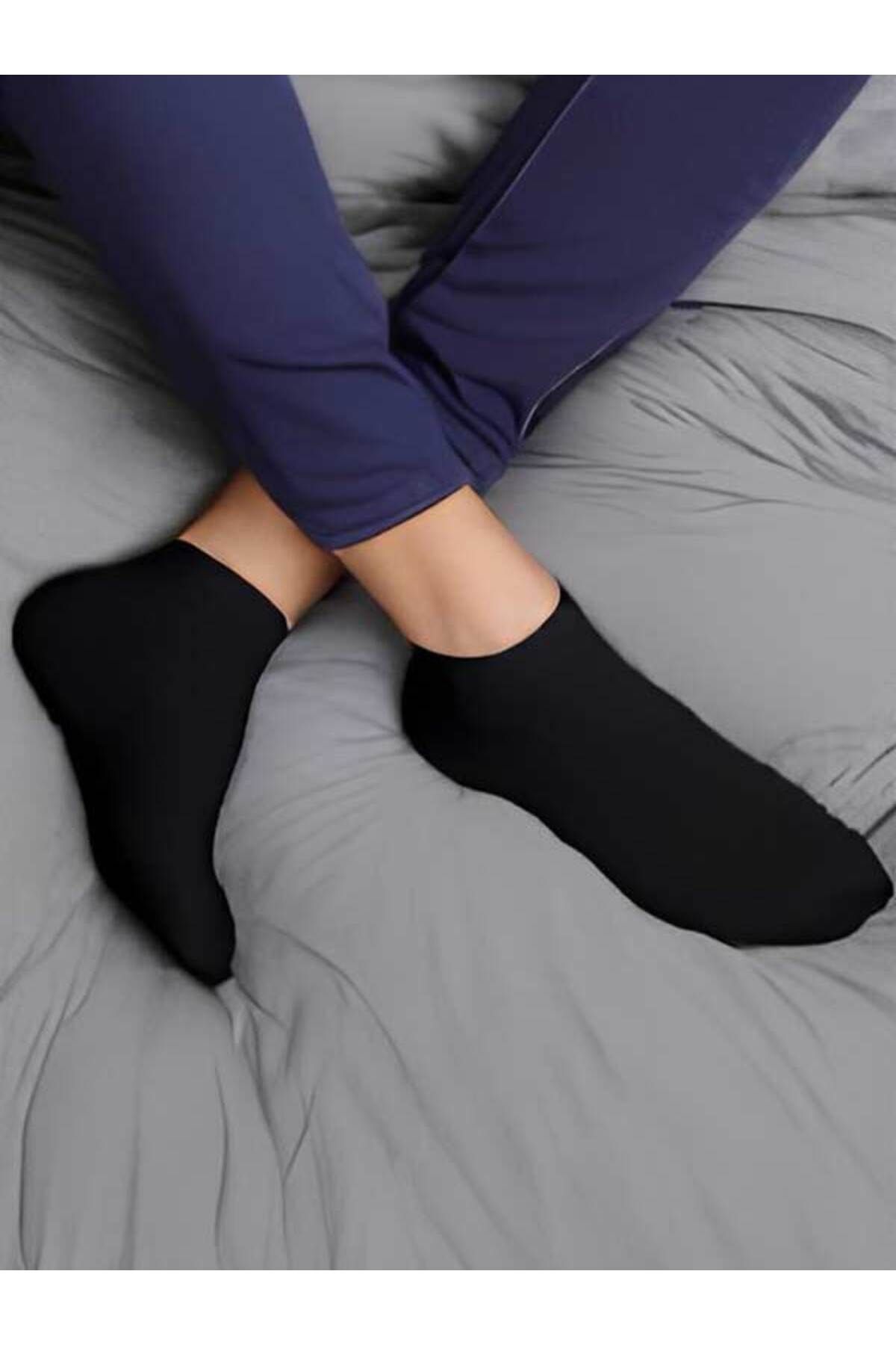 MUK COLLECTİON 6 Çift Bambu Erkek Patik Çorap