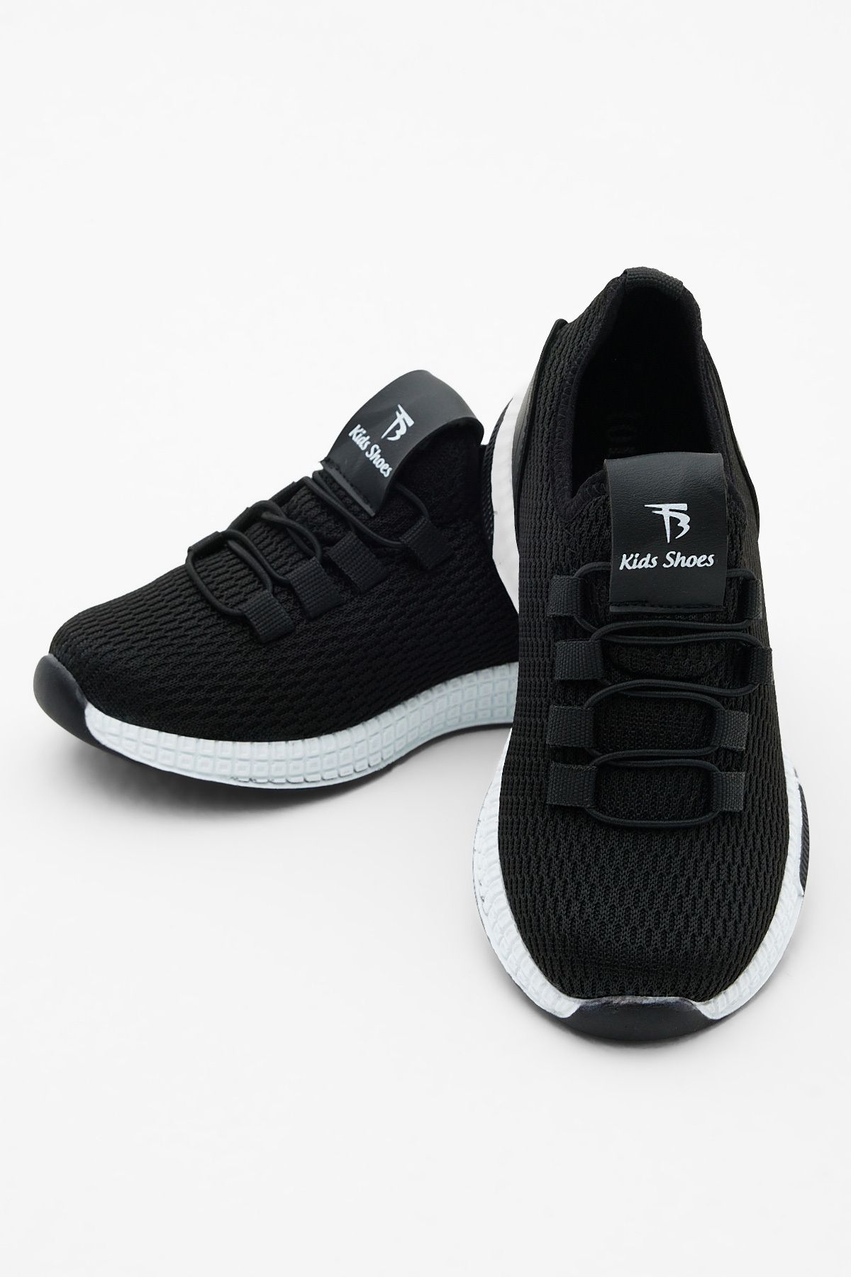 Çocuk Unisex Siyah Beyaz Tonny Black Rahat Kalıp Ayakkabı