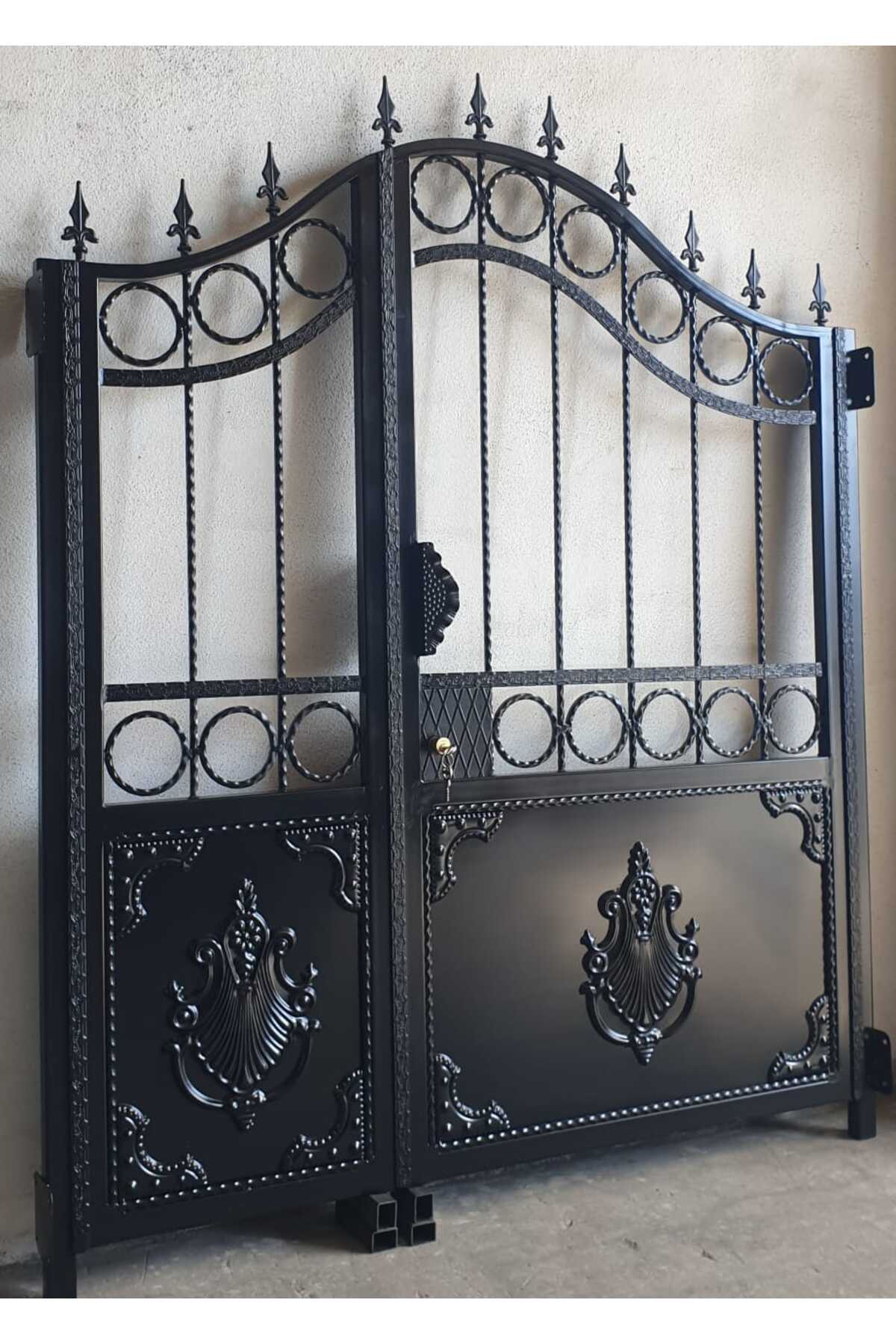 ÜSTAD Wrought Iron Door 145x170 Garden Door Site Door- Trendyol