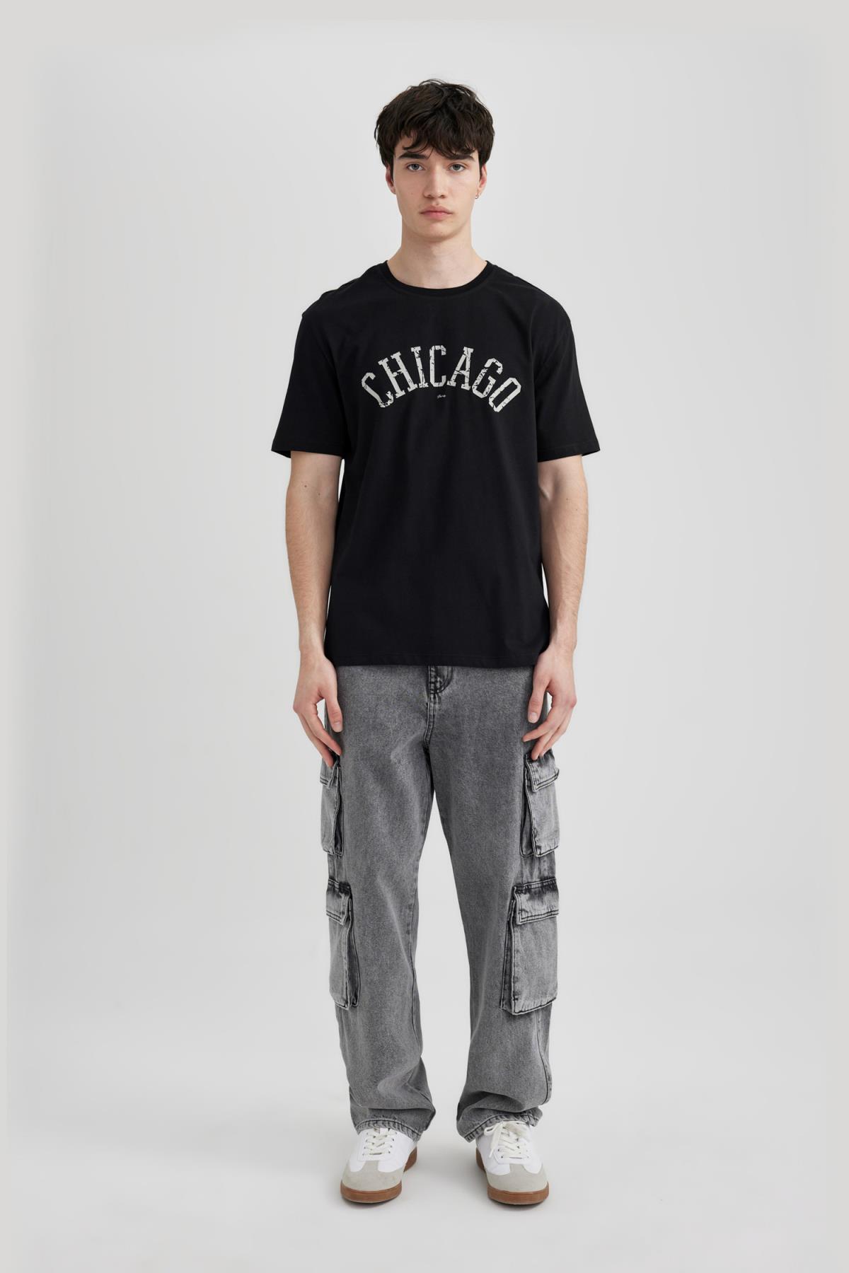 تی شرت مردانه دفاکتو | C2137AX24SM Defacto - Image 2