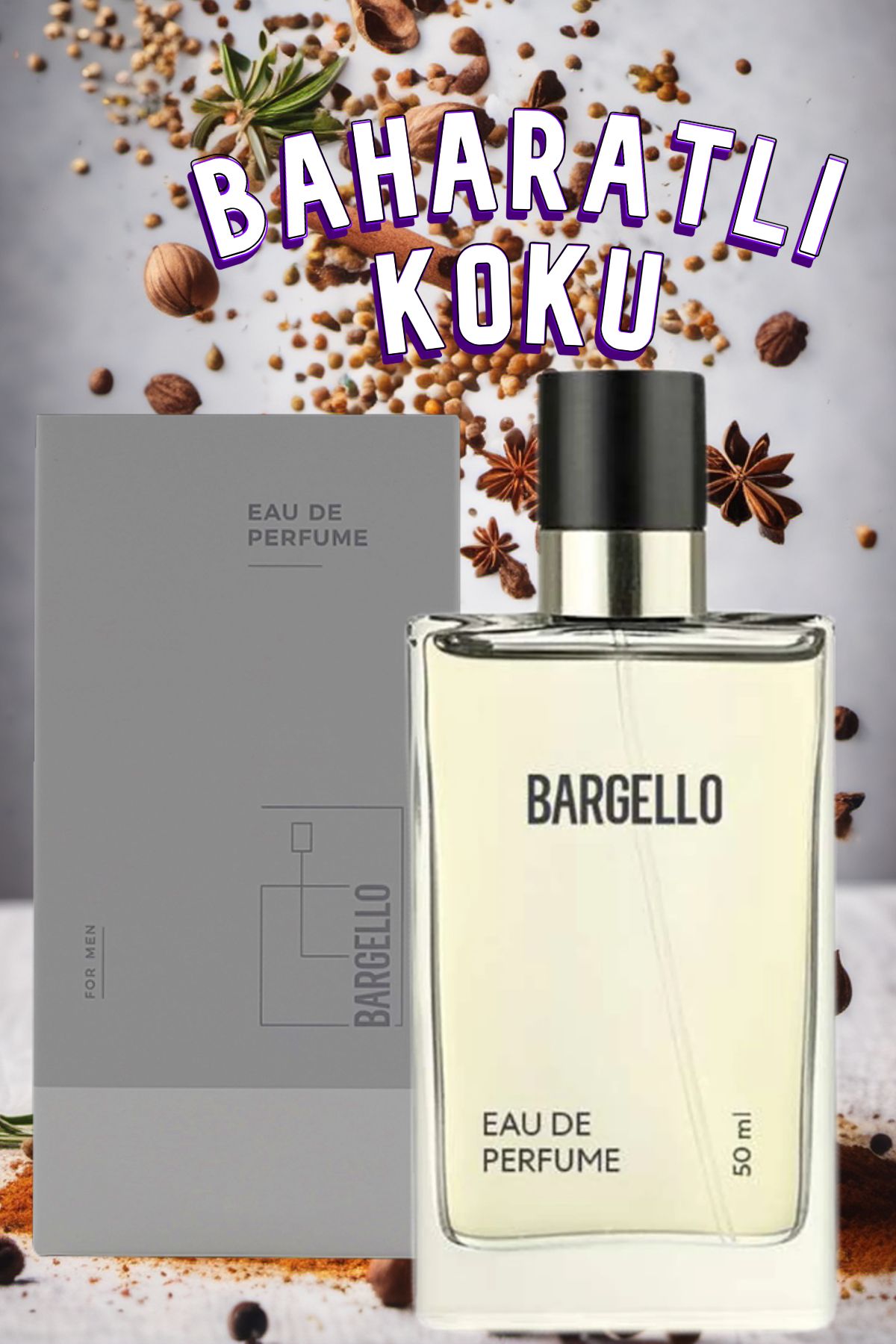 عطر مردانه اسپایسی B-(505) 50 ML Eau De Parfum Bargello