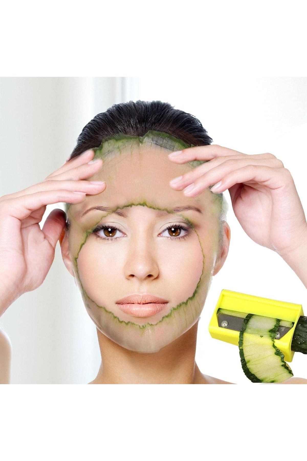 gaman-Mirrored Shaped Vegetable Face Mask and Peeling Thin Mask 4