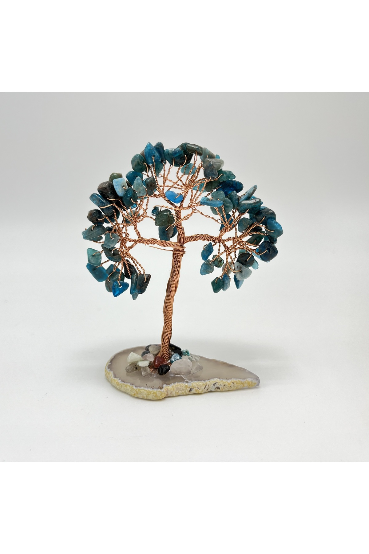 Apatite - Agate Natural Stone Tree