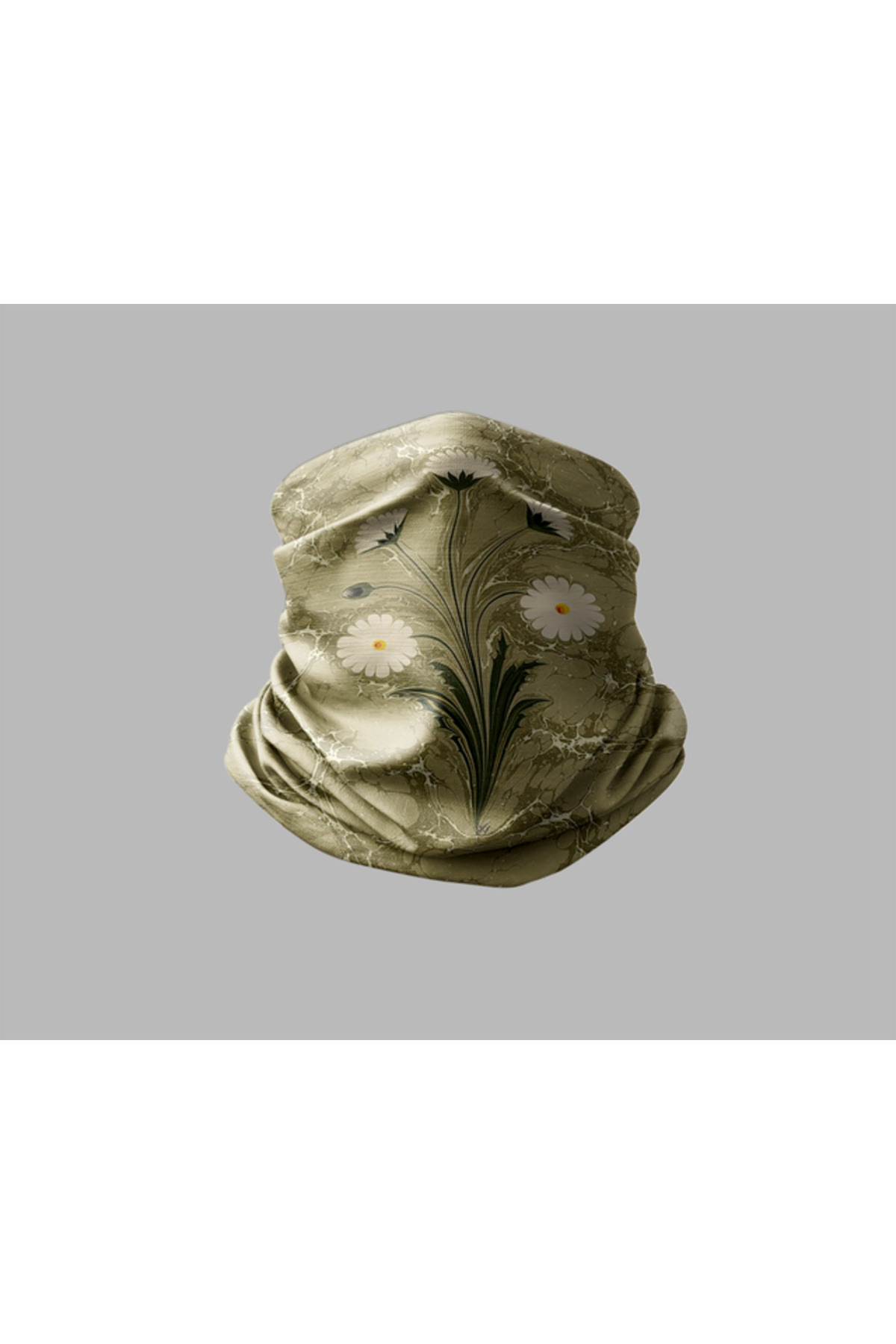 Buffalo Ebru Sanatı Tasarımlı Motorcu Buff Maske Outdoor Boyunluk Unisex Bandana