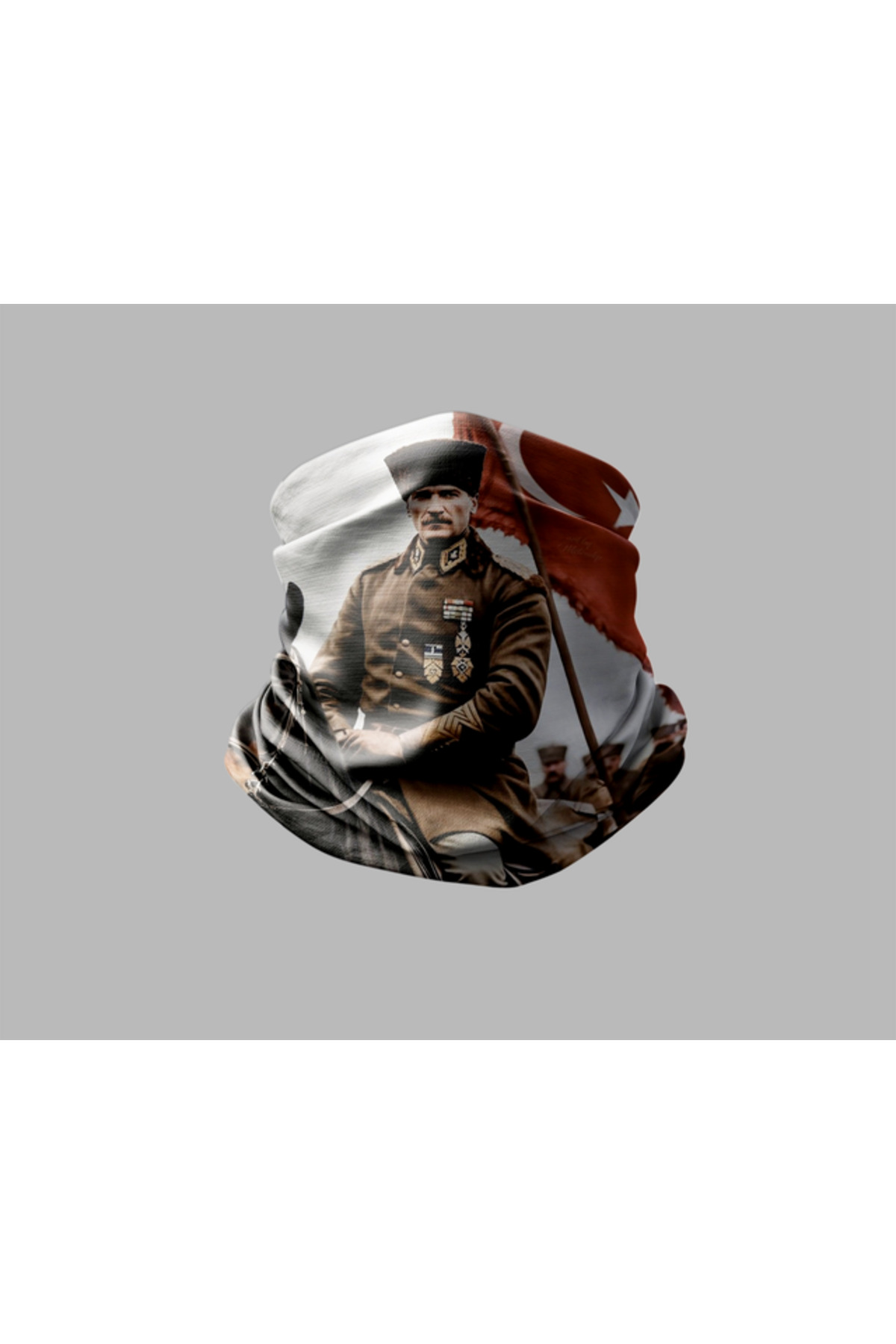 Buffalo Atatürk Tasarımlı Motorcu Buff Maske Outdoor Boyunluk Unisex Bandana