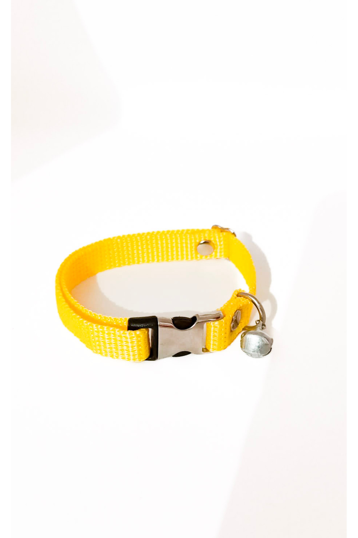 Kedi Boyun Tasması Ayarlanabilir ve Zilli-1cm en ölçüsü-Siyah-Sarı-Kırmızı-Mavi-Pembe-Turkuaz