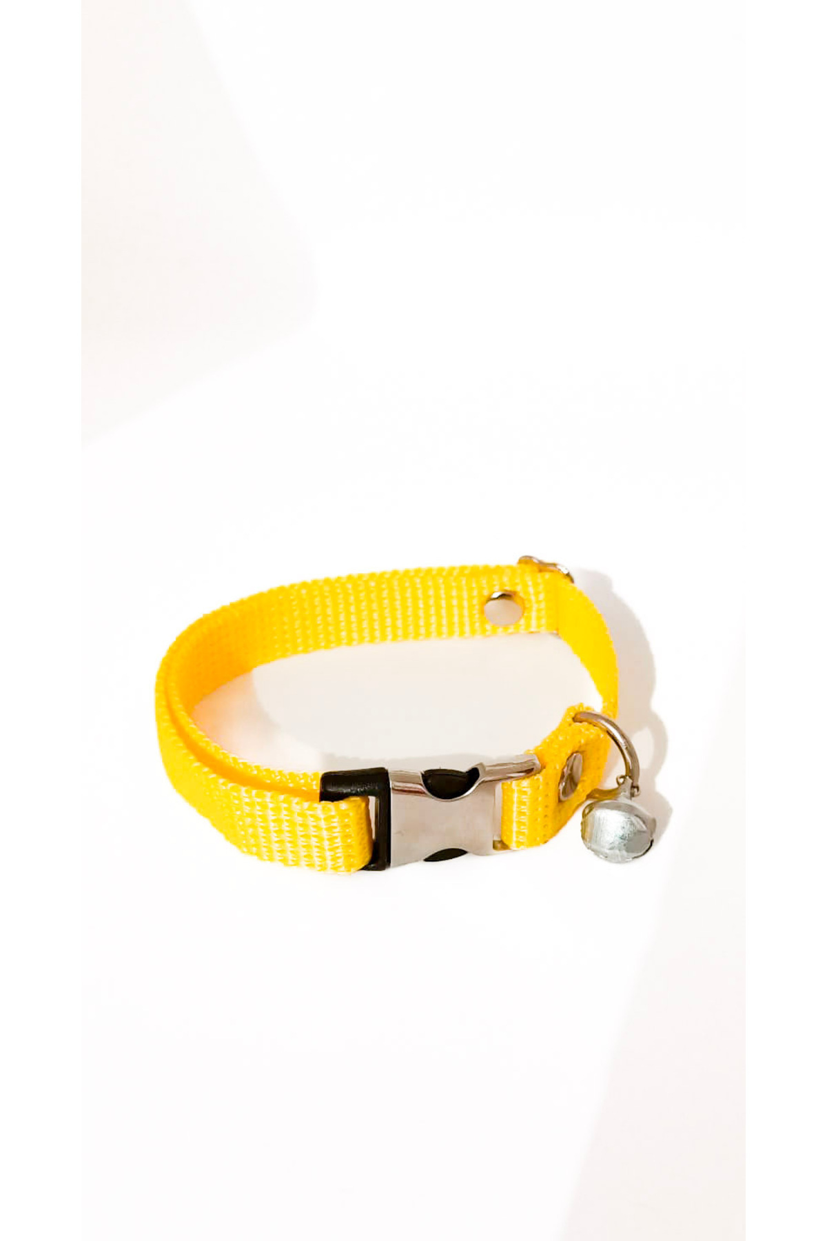 Kedi Boyun Tasması Ayarlanabilir ve Zilli-1cm en ölçüsü-Siyah-Sarı-Kırmızı-Mavi-Pembe-Turkuaz