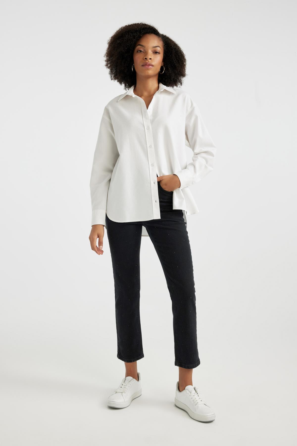 شومیز زنانه دفاکتو | V2439AZ24SP Defacto - Image 2