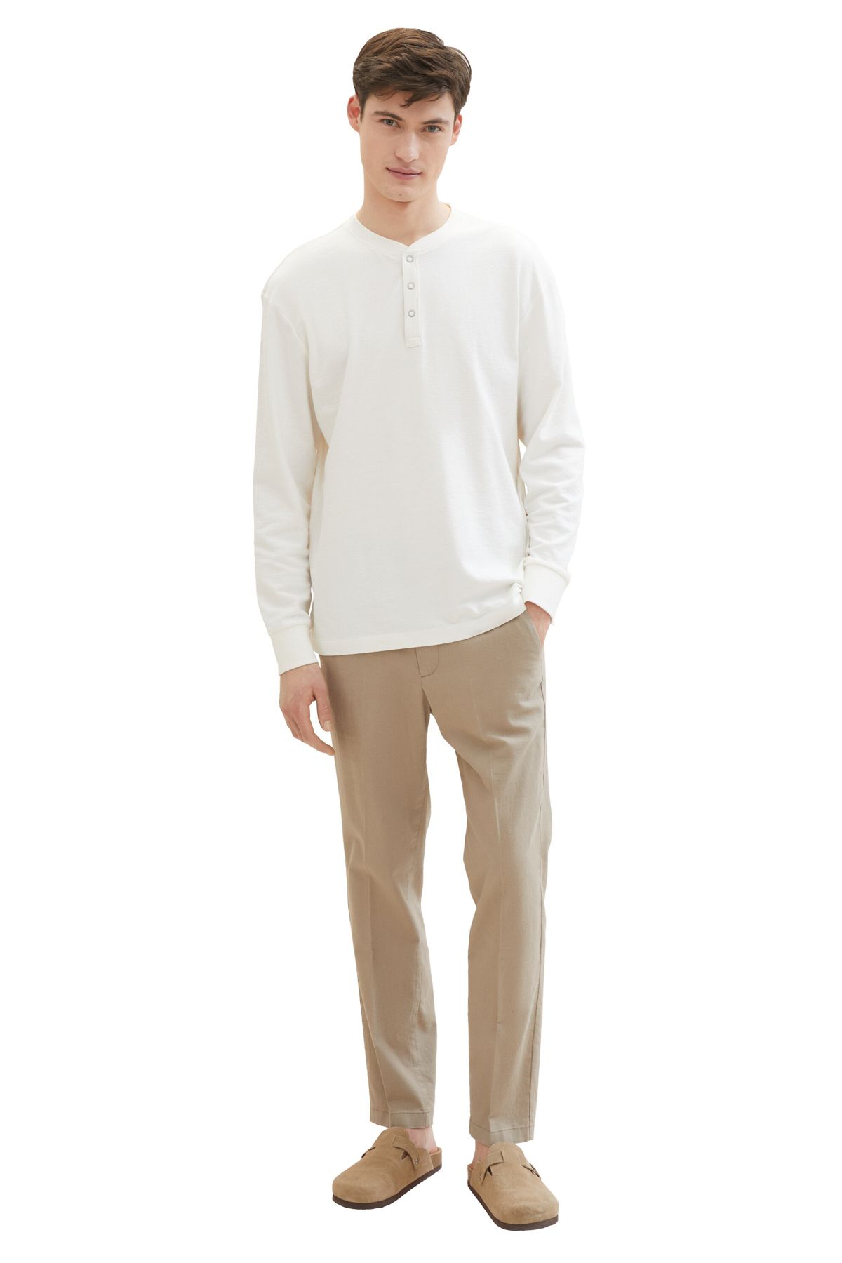 Tom Tailor Denim-relaxed tapered linen pants 6