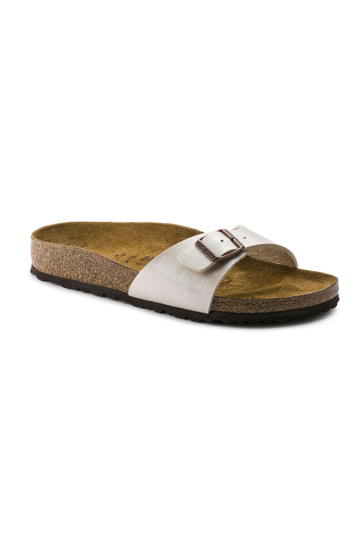 Birkenstock-Cremefarbene Madrid-Hausschuhe für Unisex 94151 1
