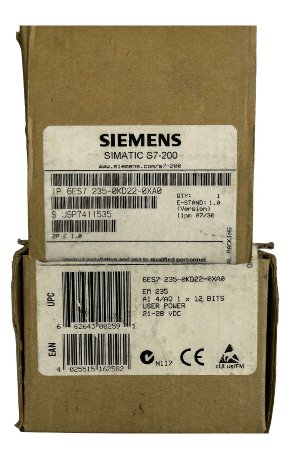 Siemens-Simatic S7-200 Analog Input Output Module EM 235 2