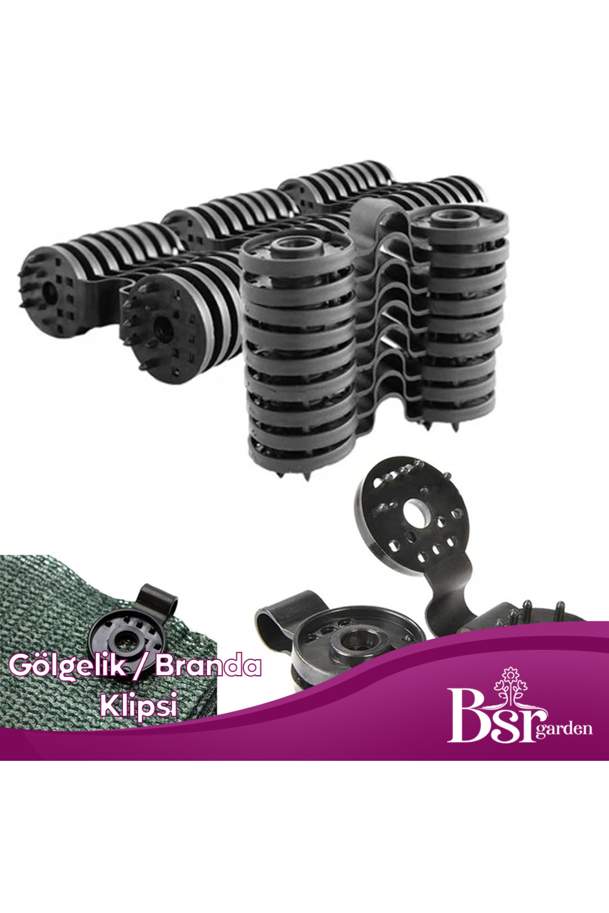 Bsr Garden Gölgelik Klipsi 50 Adet