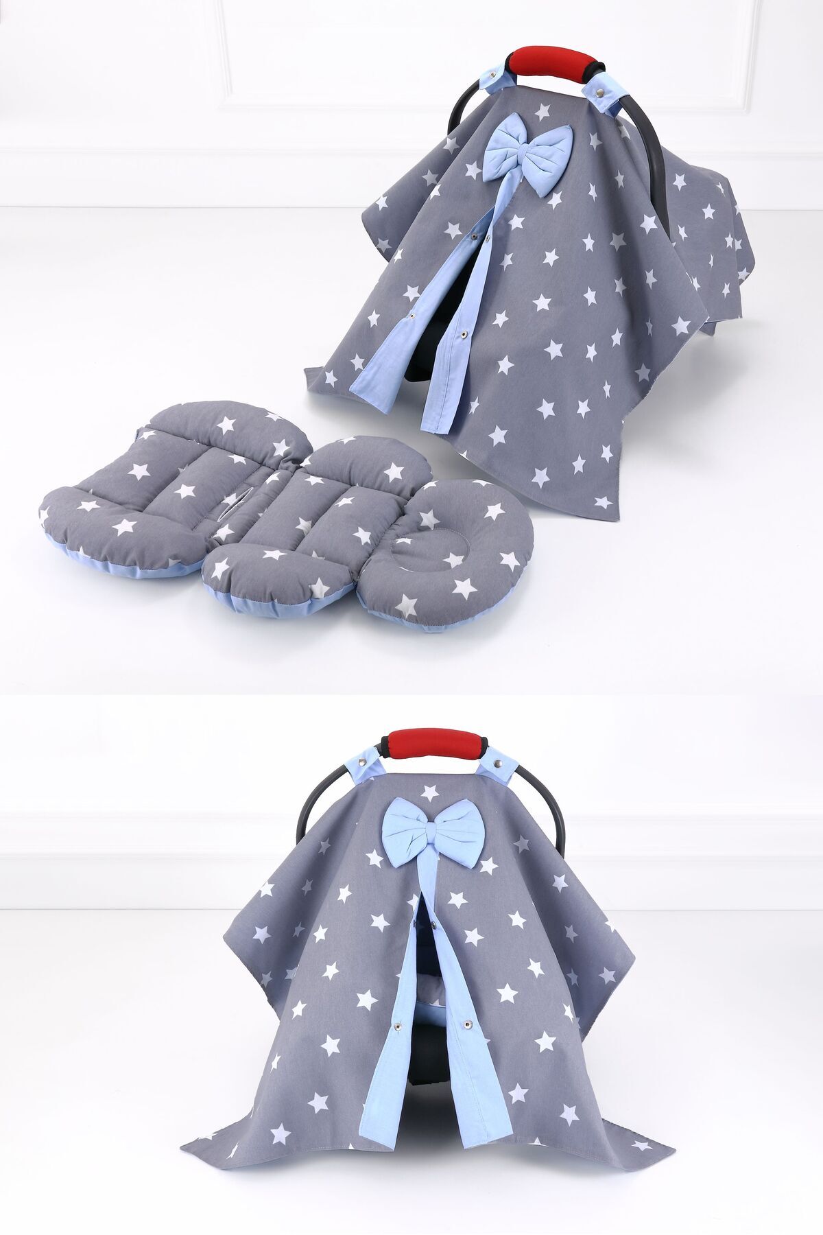 Umaybebek Puset Örtüsü Puset Minderi 2 Parça - Bel Destekli fotoğrafı 2 (önizleme)