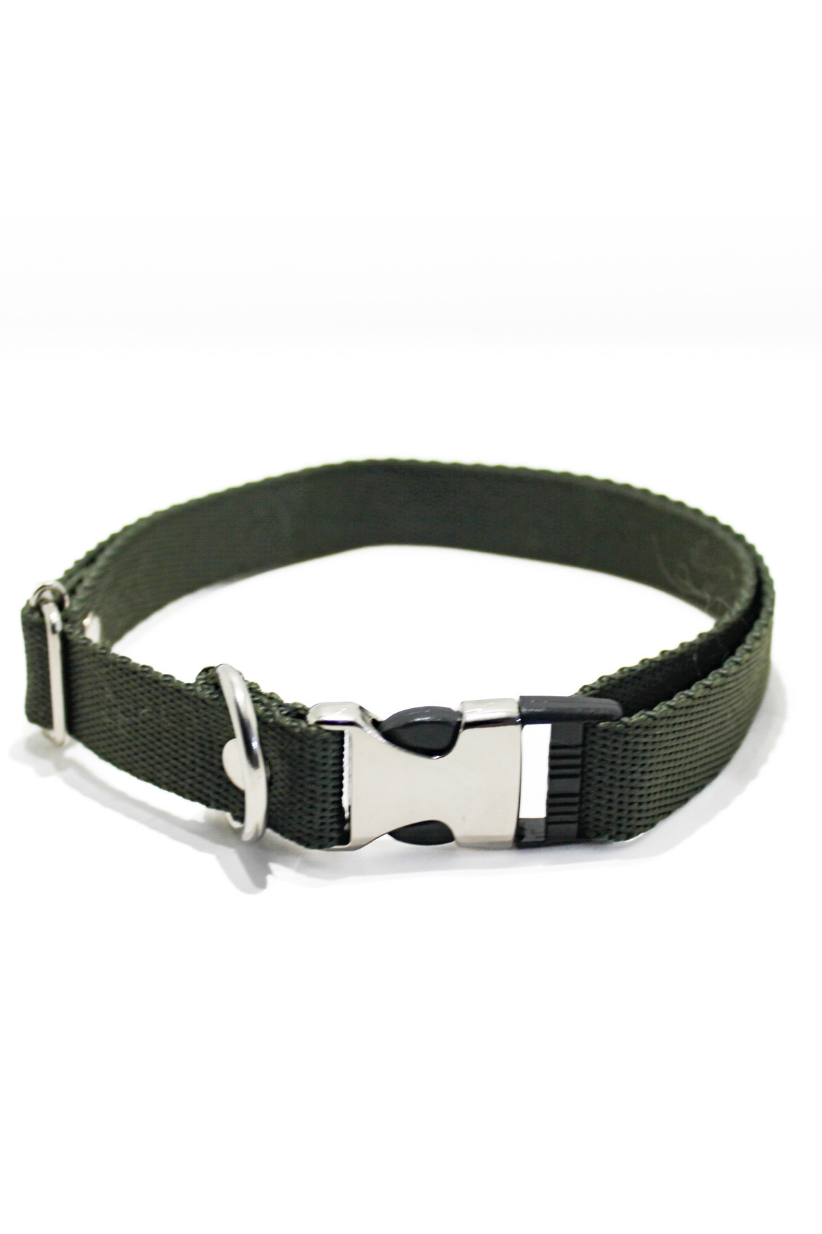 Küçük/büyük Köpekler Için Rahat Ayarlanabilir Haki Boyun Tasması - 2cm En Ölçülü Tasma