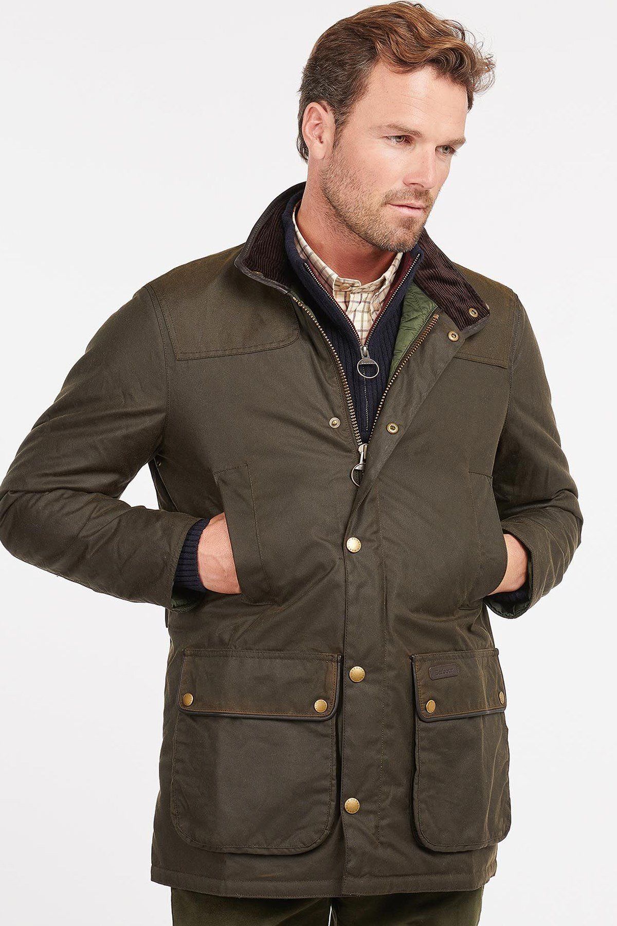 Green barbour jacket deals