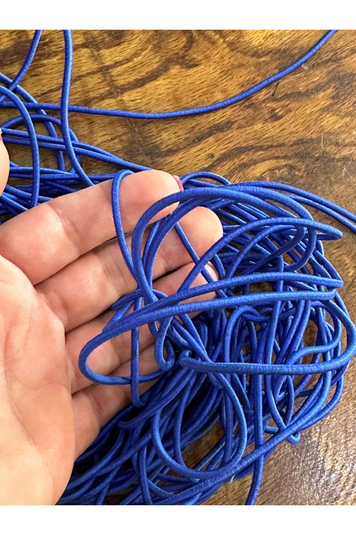 Gönülden Tasarım-Cumpără un elastic subțire albastru de 1 metru pentru îmbrăcăminte. 1