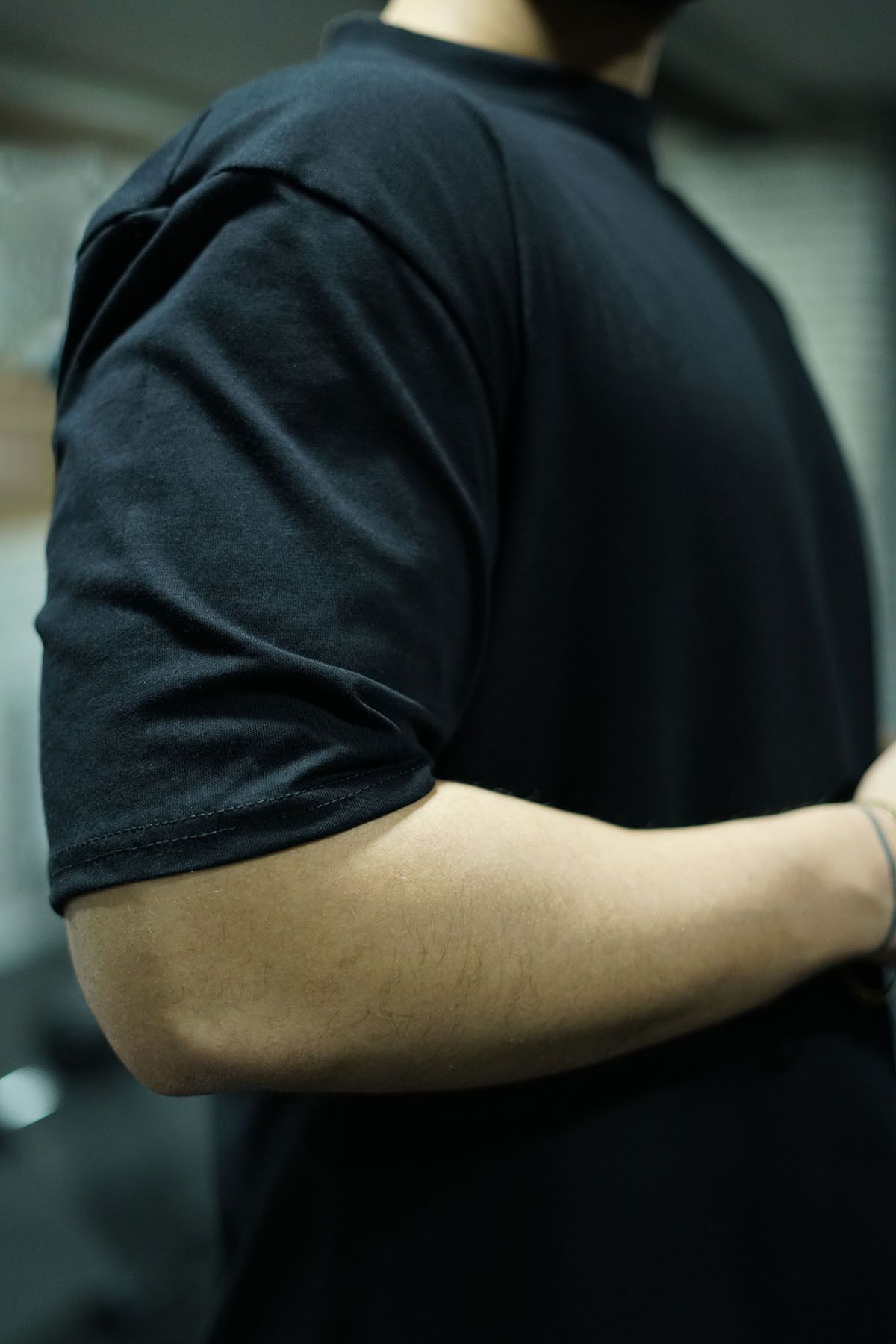 Oxlade-Ανδρικό μπλουζάκι Oversize Relaxed Μαύρο Απλό Υψηλής Ποιότητας Onstage ® 3