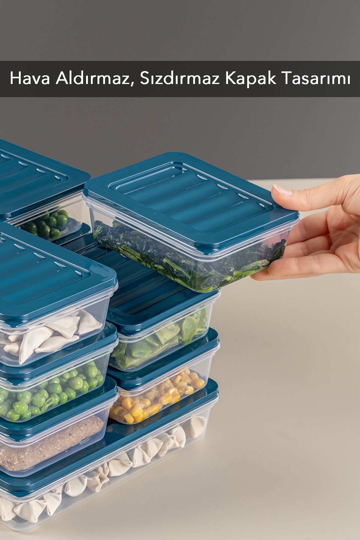 Meleni Home-11-Piece Microwave Compatible Storage Set - Food Container 1x2400ml 2x1170ml 8x600ml 4