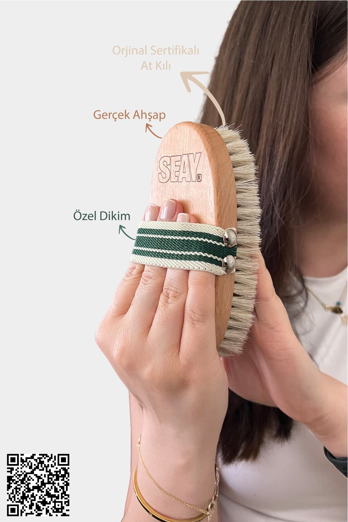 Doğal Sertifikalı At Kılı Fırçası, Selülit Giderici — 8684252696208 — تصویر 6 از 9