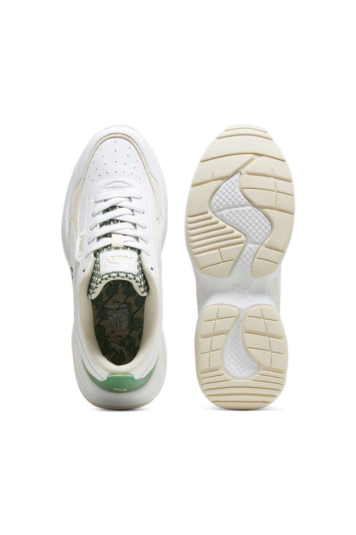 اسنیکر سفید زنانه شکوفه حالت مژگان اورجینال Puma
