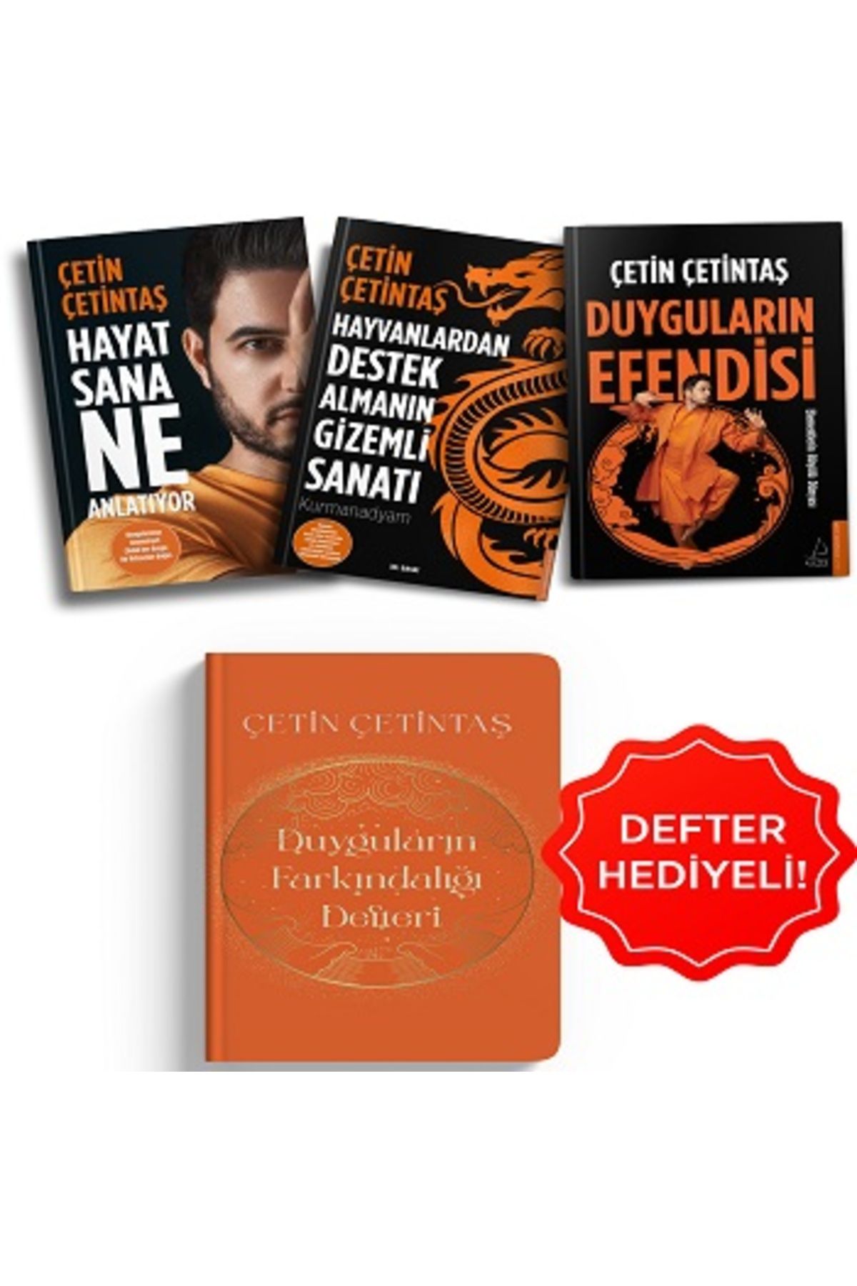 Набор книг Destek Publications Çetin Çetintaş с подарочным блокнотом (3 книги) 600679