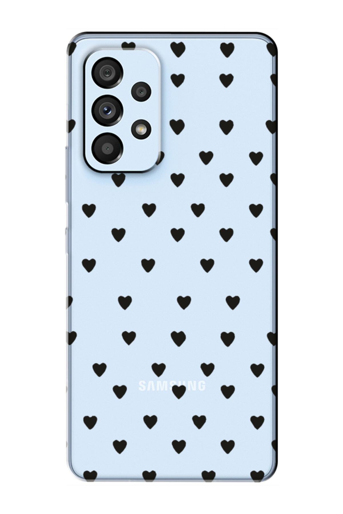 Samsung A53 Tiny Hearts Transparent Phone Case