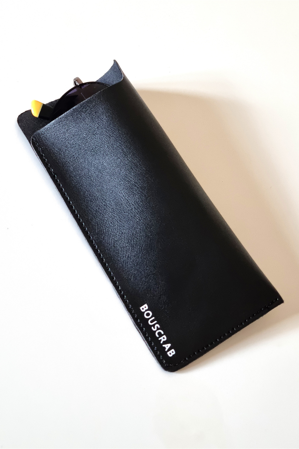 Vegan Leather Glasses Case 17x8cm Lightweight & Compact Design - Sunglasses Reading Glasses