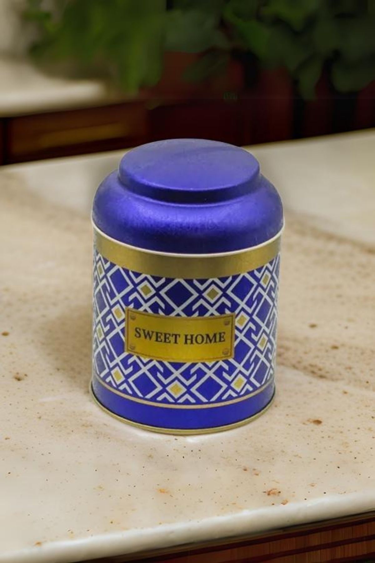Ef183-93 Turkish Blue_swt Home Patterned Spice Rack 1.3 Lt