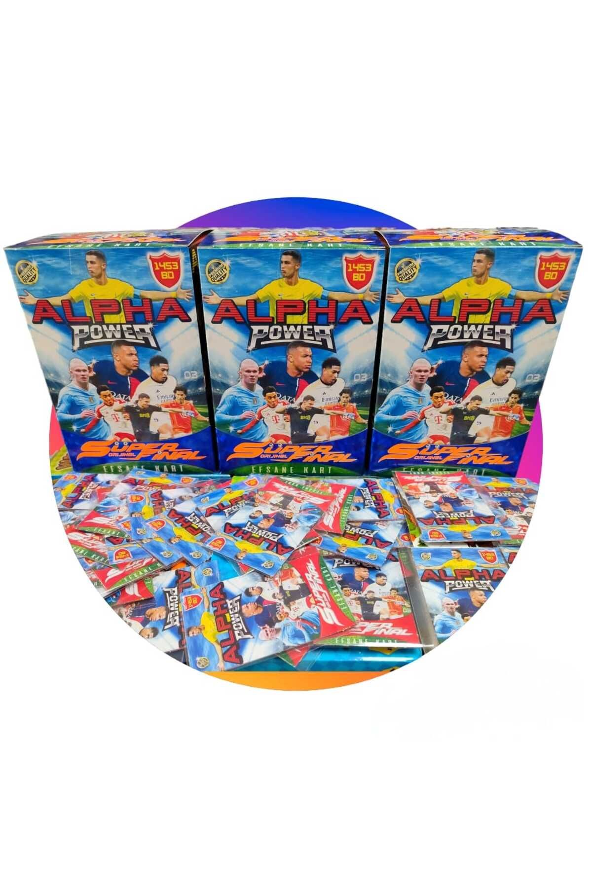 Alpha Power (10 Poşet 20 adet) Süper Final Efsane Kartlar Güncel Transferler Futbolcu Oyun Kartları