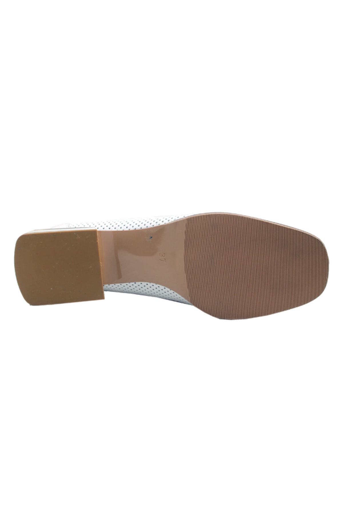 لوفر سفید زنانه 860 5393 کفش Loafer اورجینال Kemal Tanca
