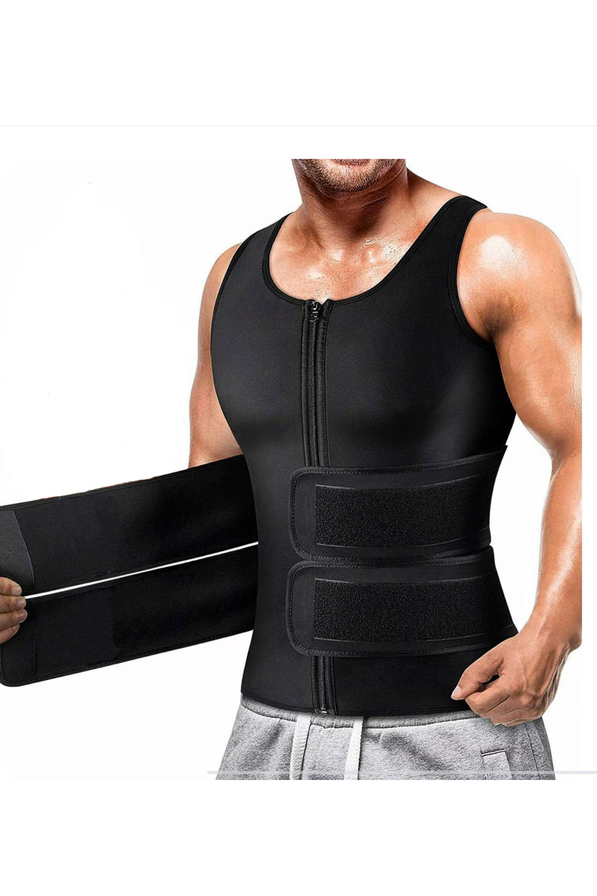 EZRA Neopren Sauna Yelek sıkılaştırıcı terleyerek yağ yakımına yardımcı Yüksek Performans Spor Yeleği