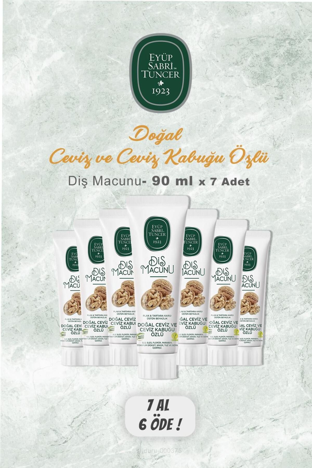 Eyüp Sabri Tuncer-BUY 7 PAY 6 Eyüp Sabri Tuncer Toothpaste with Walnut Extract 90 ml 1