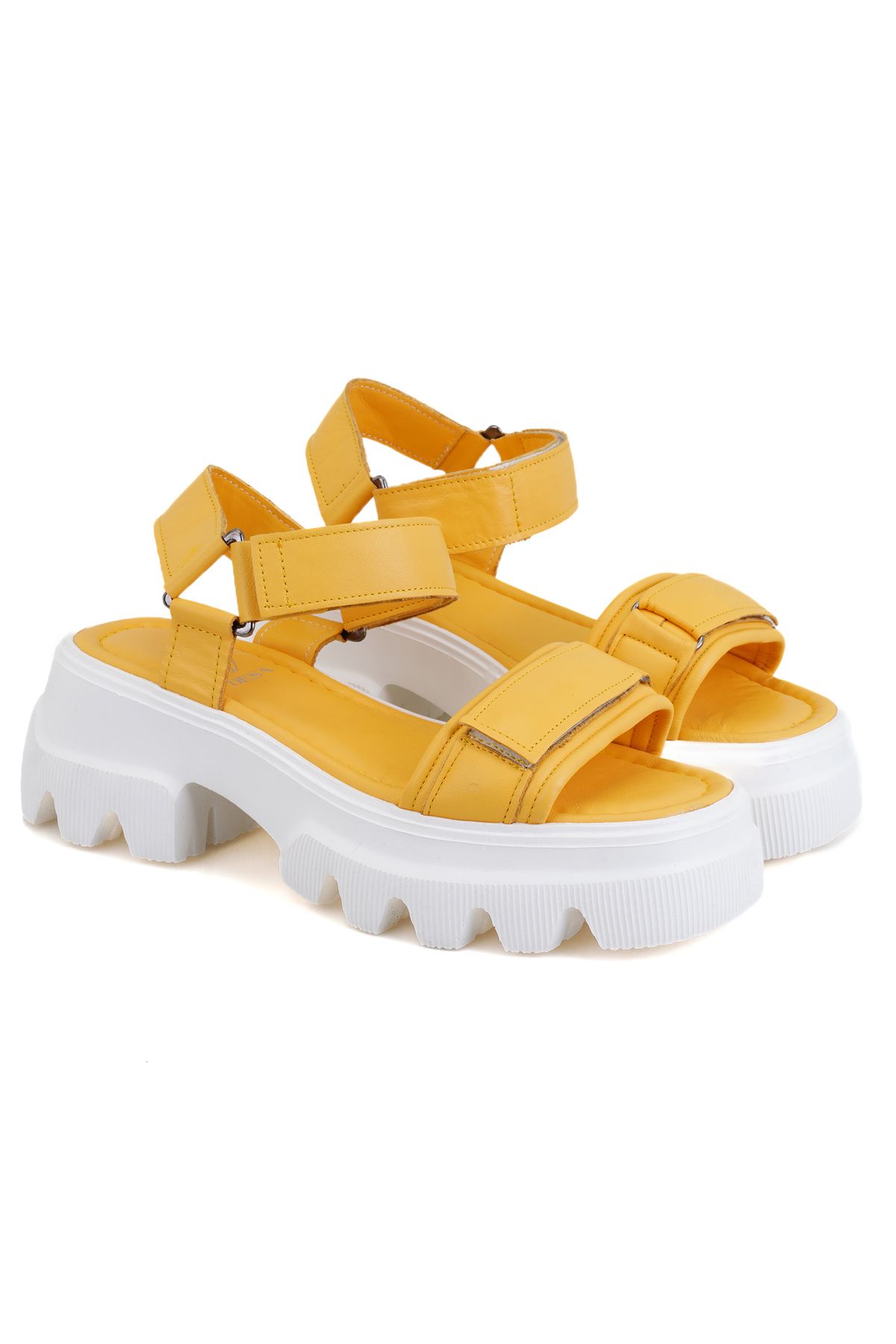 Desa Sandale Cu Toc Cu Pană Cu Velcro Pentru Femei Madison Yellow Femeie - 40