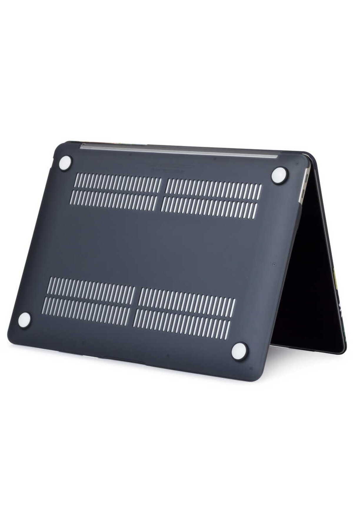 Apple Macbook Air 13.6" M3 A3113 Kılıf Kristal Ön Arka Şeffaf Kapak 4