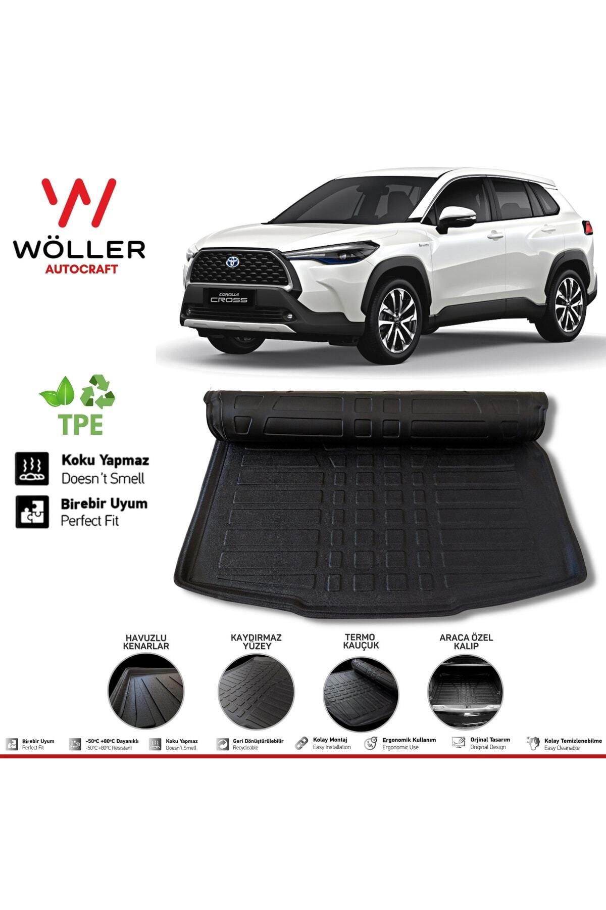 Багаж Wöller Toyota Corolla Cross, совместимый после 2022 года, 3d Ultraflex Flexible wöllerultraflex168