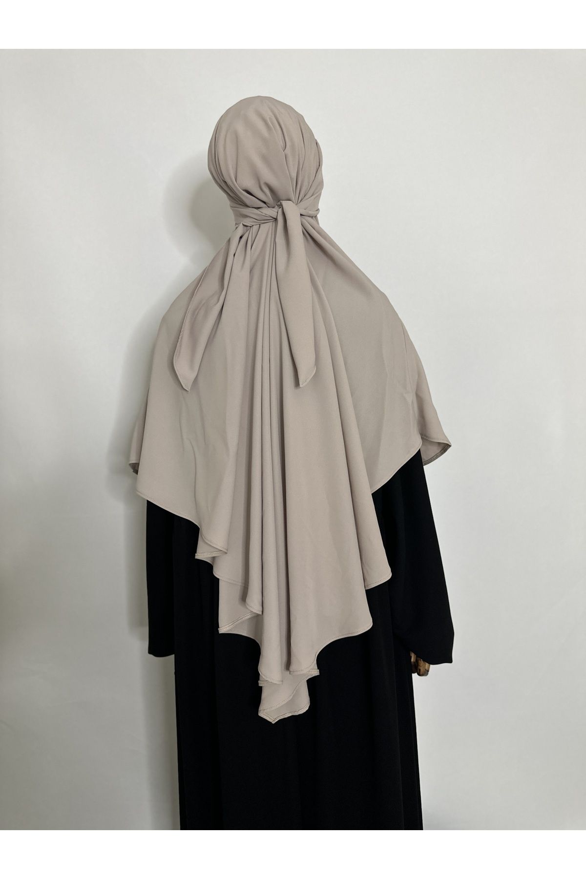R&S modibone-Souffle Ready Scarf, Single Layer, Medina Thread (Suitable for Ac and Umrah) Hijap Khimar Stone Color 5