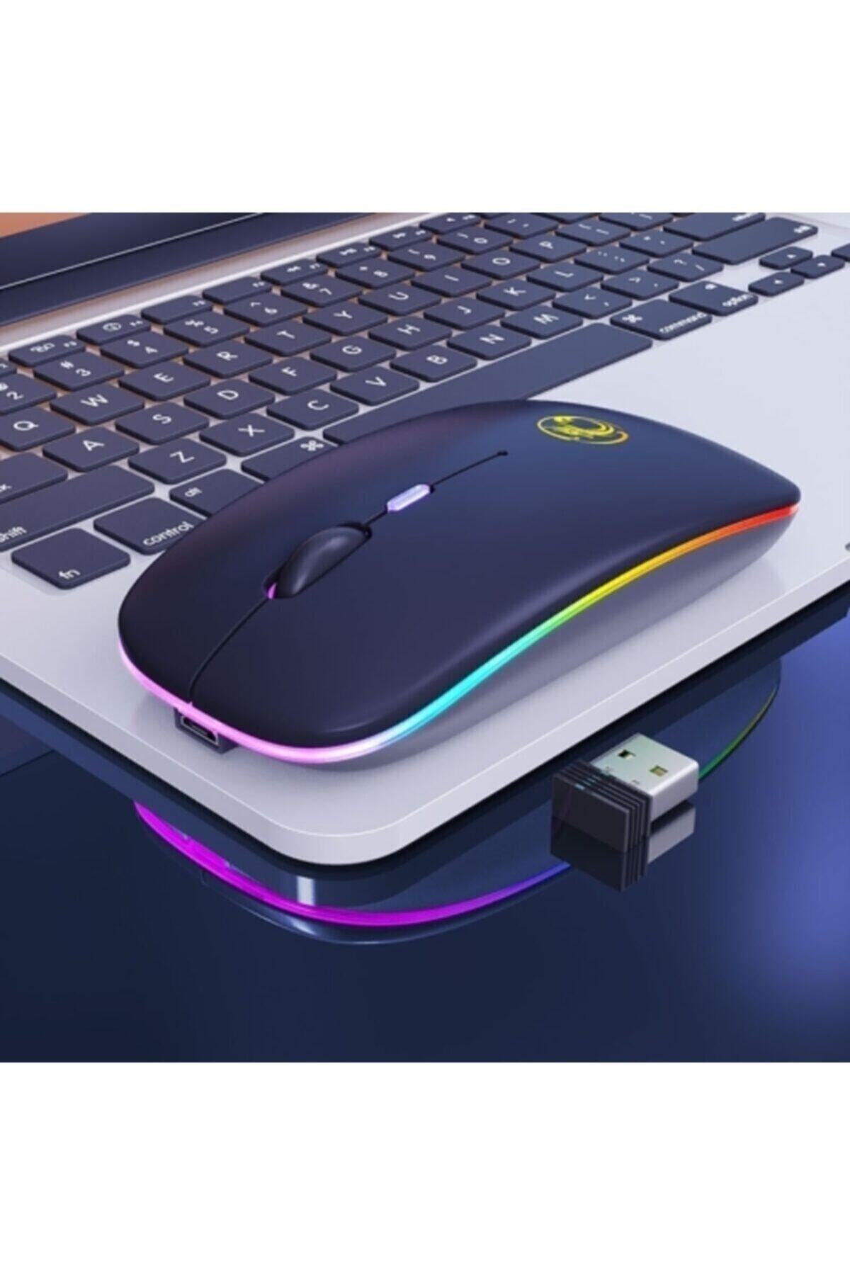 Carx8 Kablosuz, Şarjlı, Rgb Led Işıklı, Sessiz 4 Tuşlu, 1600dpı Mause 2