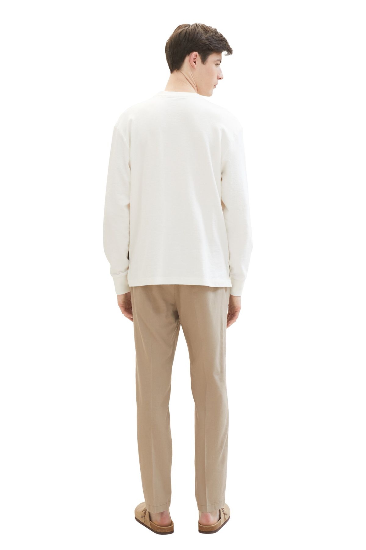Tom Tailor Denim-relaxed tapered linen pants 4