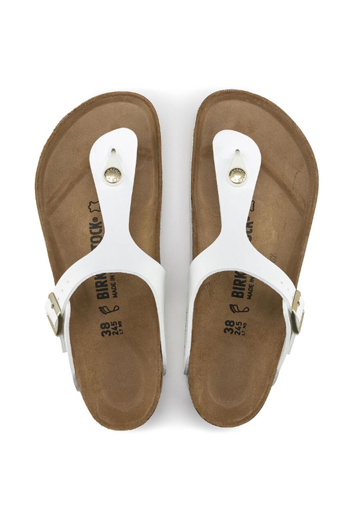 Birkenstock-Gizeh BF Weiße Hausschuhe1005299 3